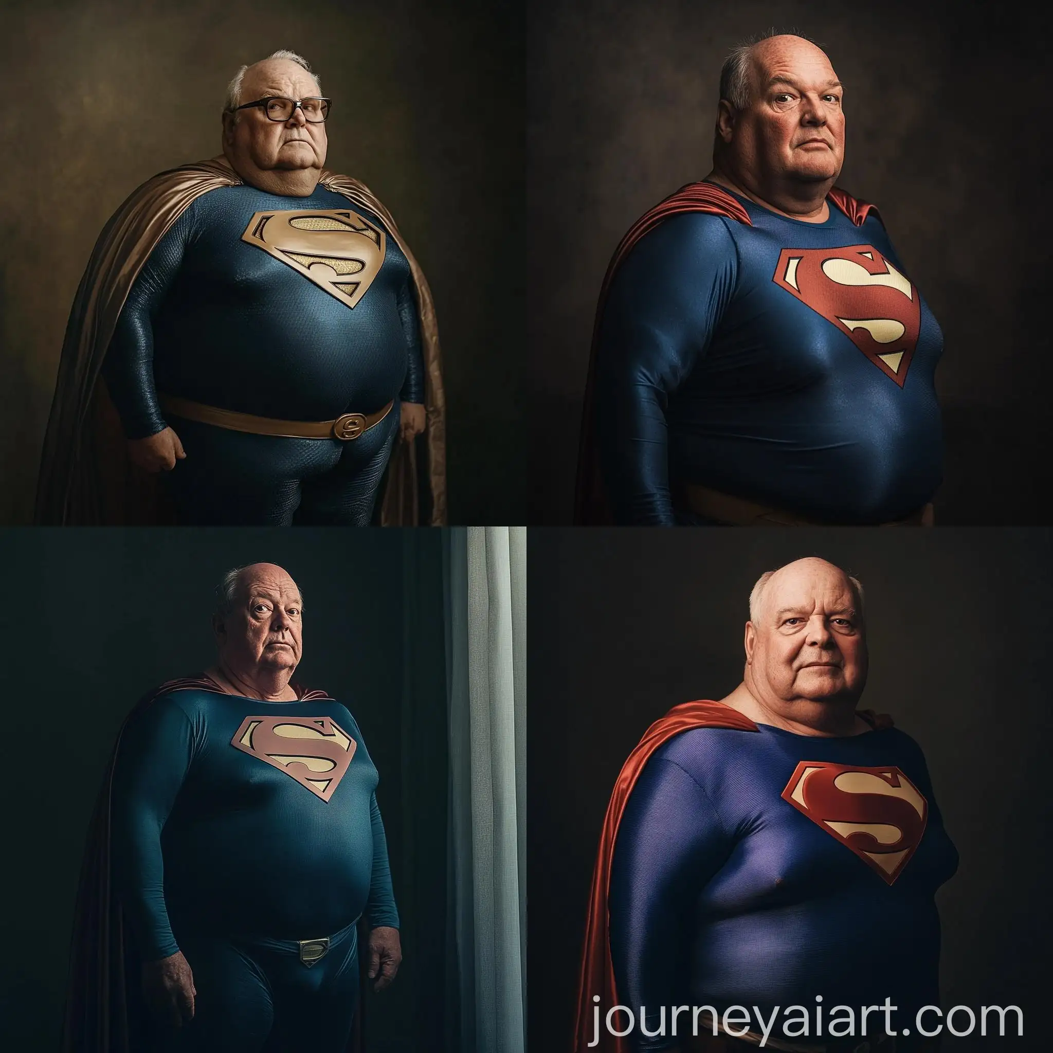 Elderly-Man-in-Navy-Superman-Costume-Under-Natural-Lighting