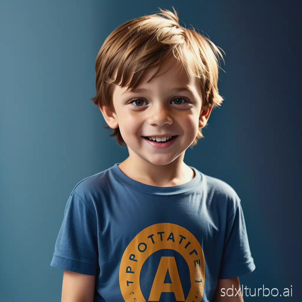 Prompt (SDXL, 1024×1024): "Photorealistic portrait of a 4–6 year-old kid, short light-brown hair, warm smile, sports t-shirt in plain yellow and blue colors (no logos), natural indoor light, cinematic, shallow depth of field, 50mm lens, highly detailed skin, natural tones" Negative prompt: artifacts, watermark, logo, text, extra fingers, deformed hands, oversaturated colors, blur
