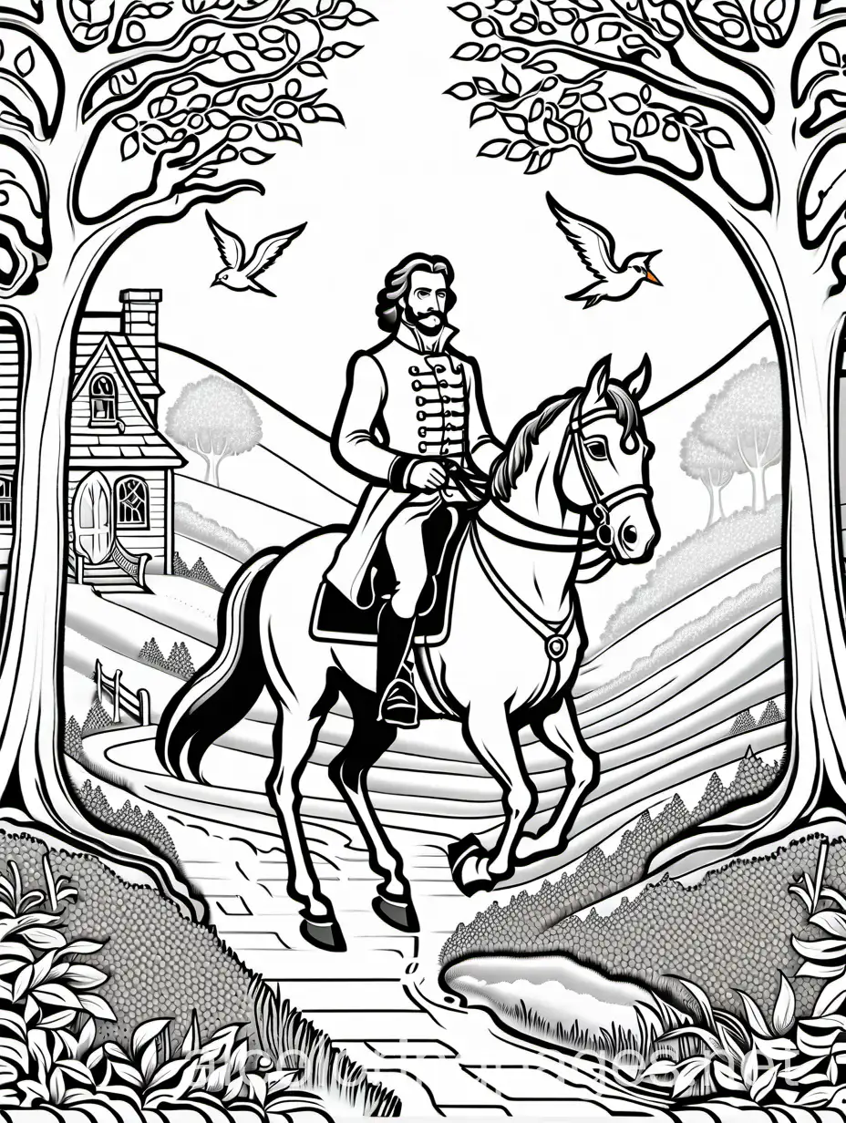 Ichabod-Crane-and-the-Story-of-Sleepy-Hollow-Coloring-Page