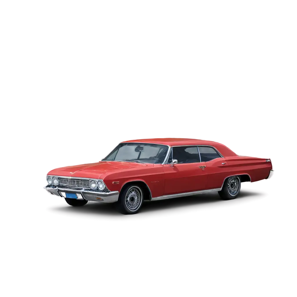 Classic-Red-Chevrolet-Impala-66-PNG-Image-Timeless-Elegance-in-Digital-Format