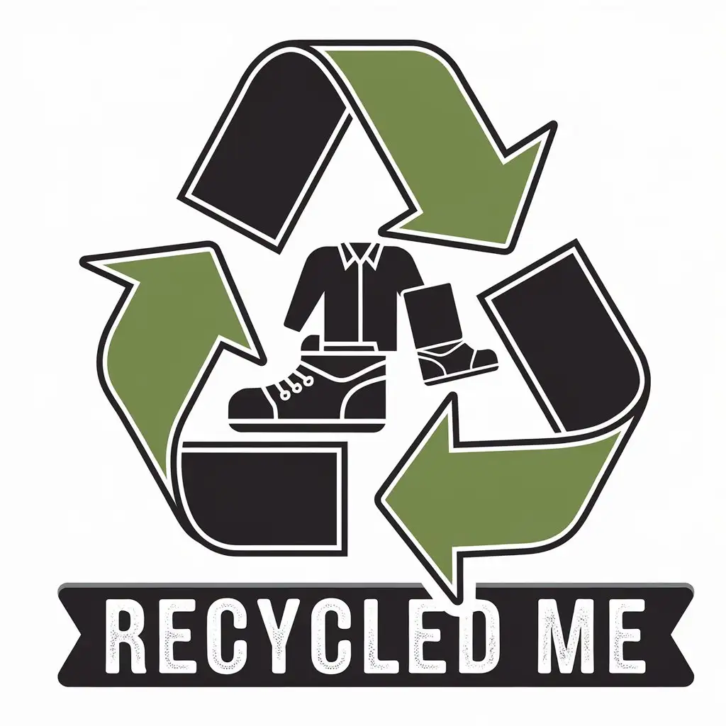 LOGO Design for Recycled Me Vector Logo Featuring Clothes and Sneakers for Retail Industry