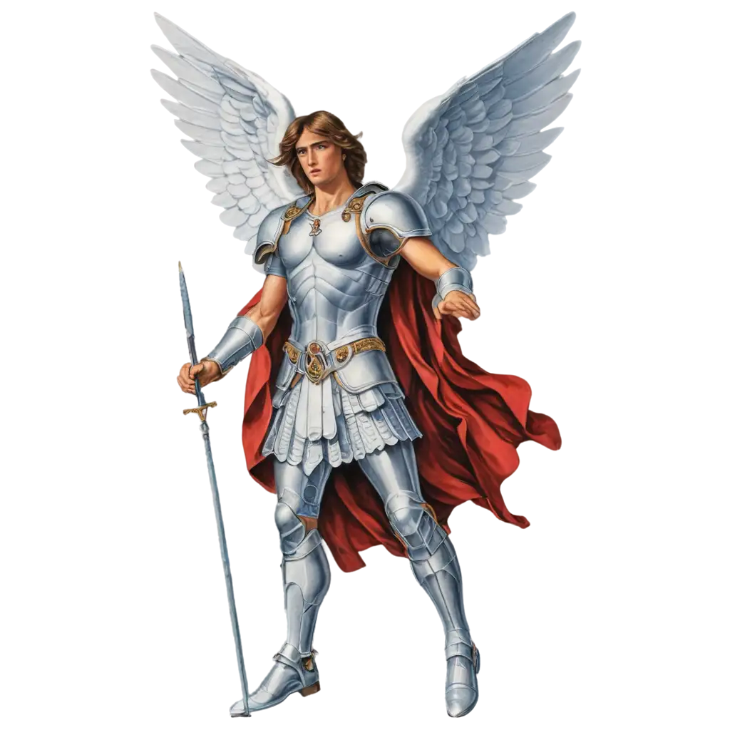 Saint-Michael-the-Archangel-PNG-Drawing-Exquisite-Artwork-for-Online-Display