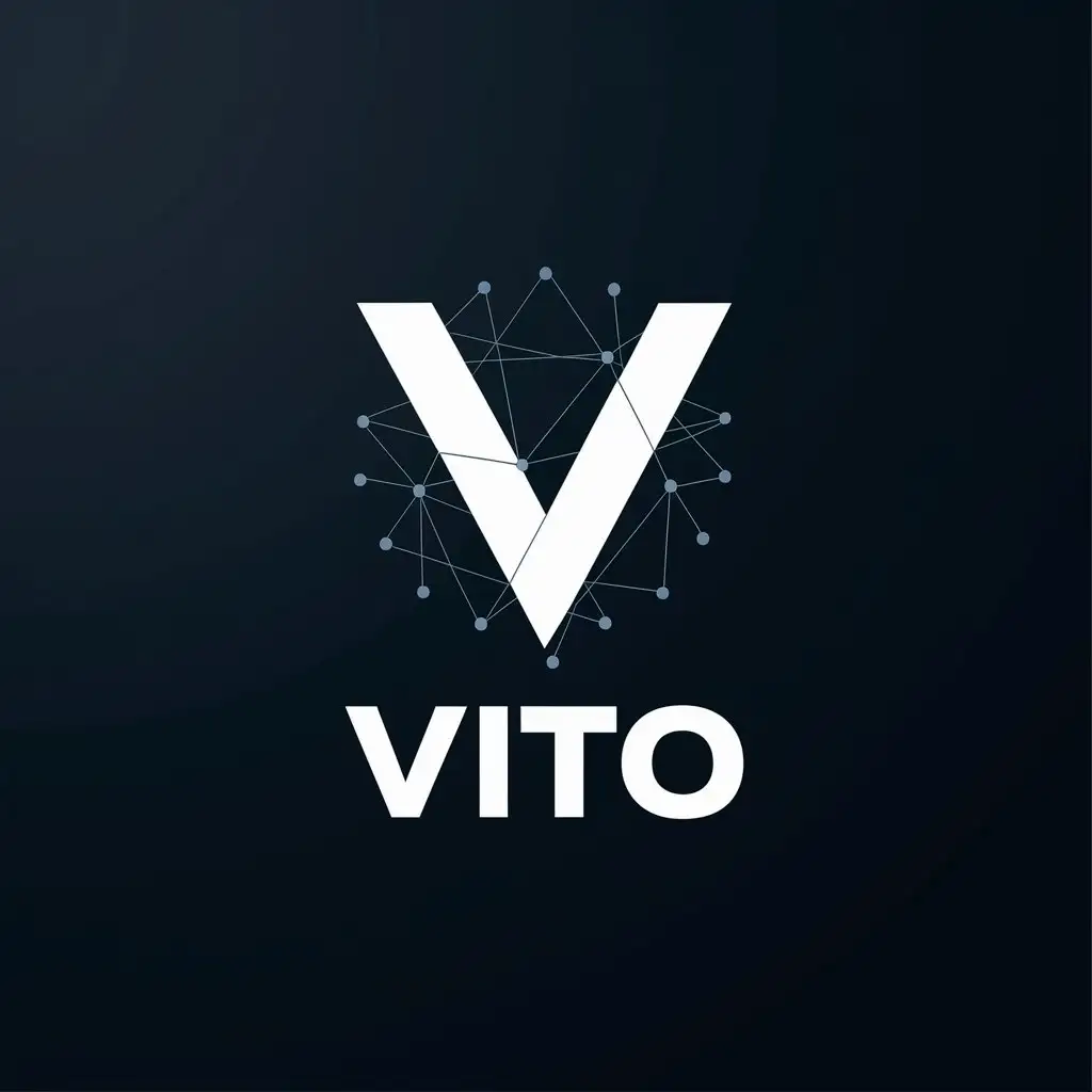 LOGO Design For Vito Modern Digital Symbol in Minimalistic Style