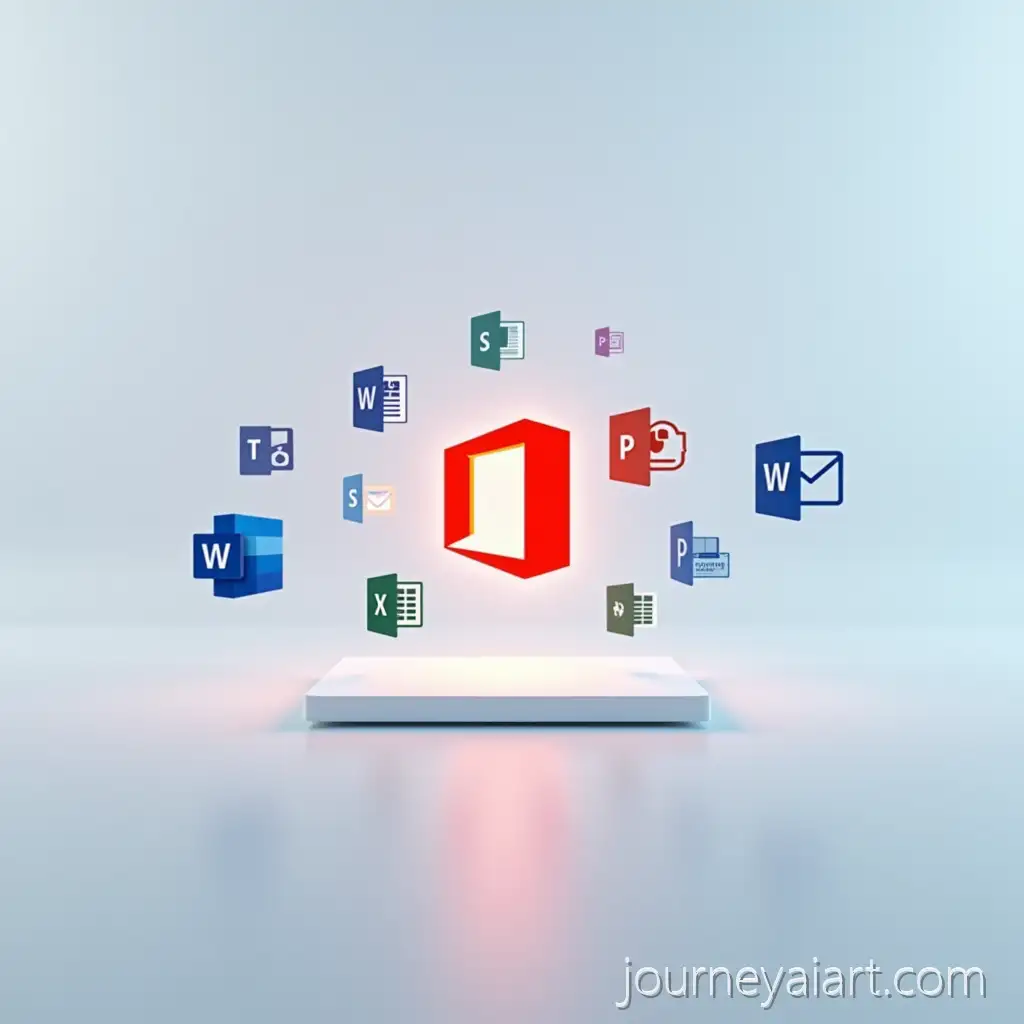 Futuristic-Digital-Workspace-with-Microsoft-Office-Icons-and-Minimalist-Design