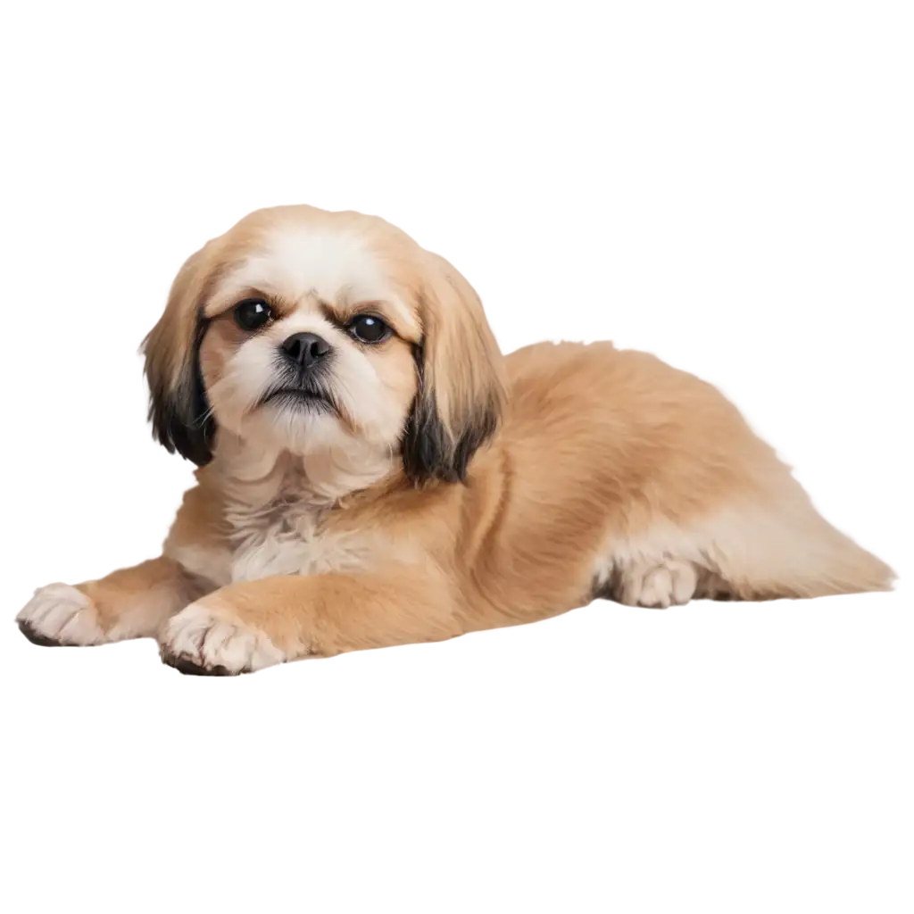 Cute-Shih-Tzu-Laying-Down-PNG-Image-HighQuality-Canine-Artwork