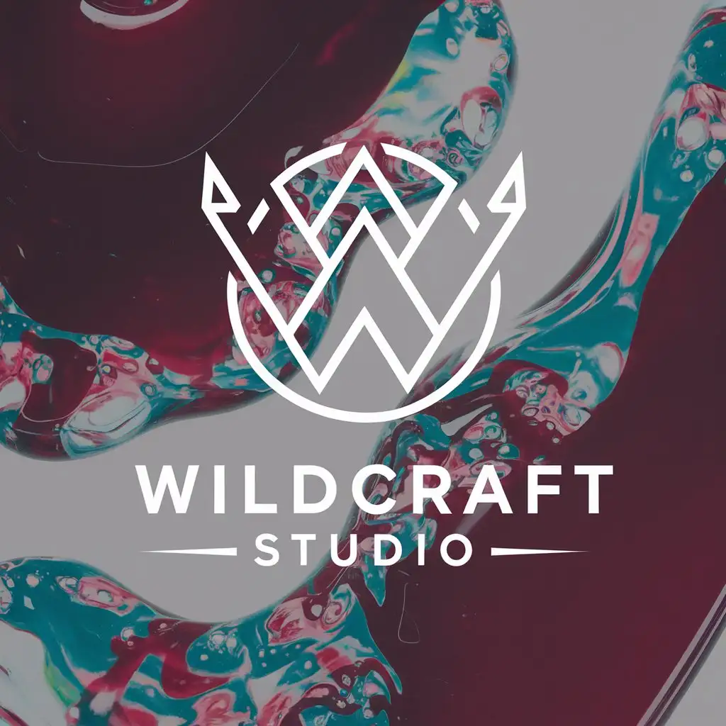 LOGO-Design-for-Wildcraft-Studio-Art-Resin-Works-in-Burgundy-Tones