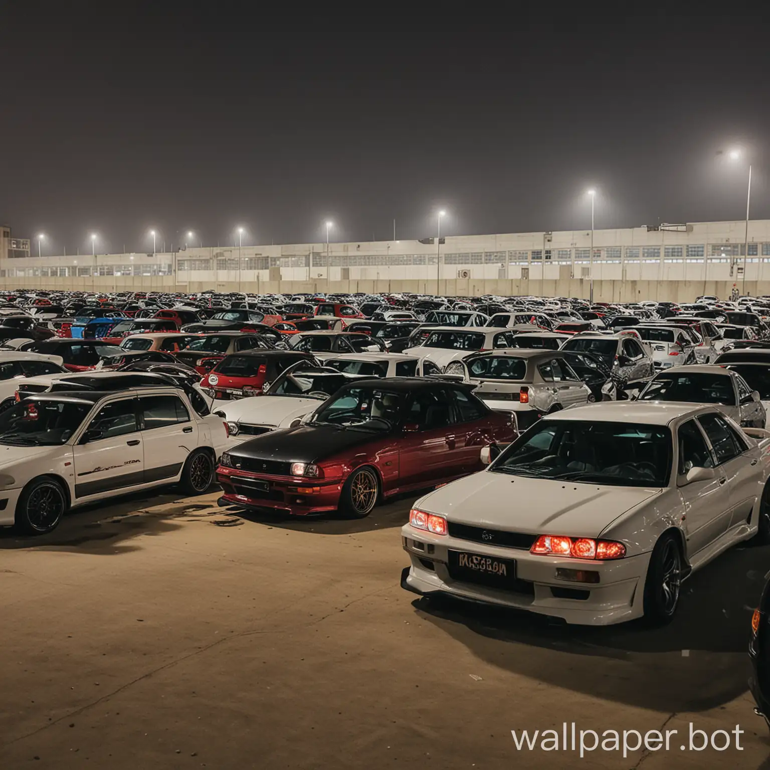 JDM cars Meet at night in Cyber Hub gurgaon NCR New Delhi