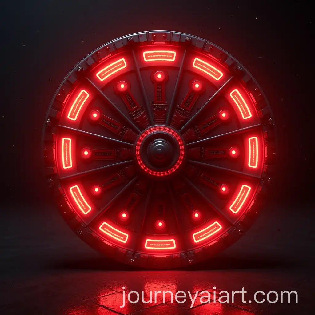 Futuristic-Lucky-Wheel-Design-with-Space-and-Spaceship-Elements-in-Red