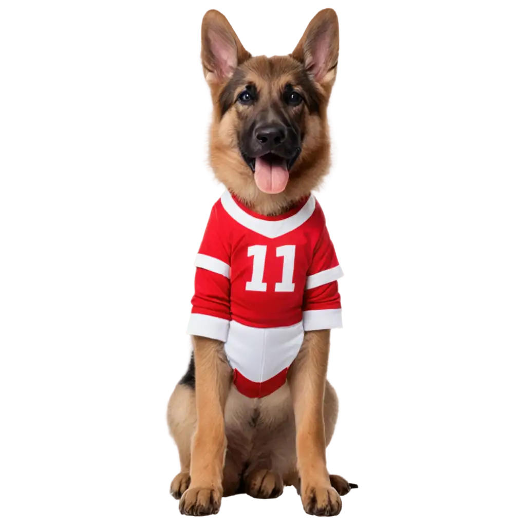 German-Shepherd-Dog-in-Red-Sport-OutfitPNG-Image-Usage-Scenarios-PNG-with-Number-1-HighQuality-Transparent-Image-for-Versatile-Use