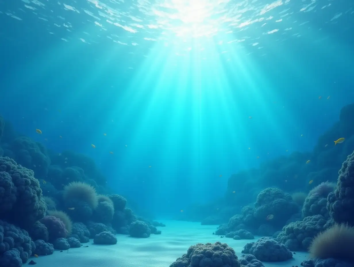 underwater sea background, only water colors,16:9