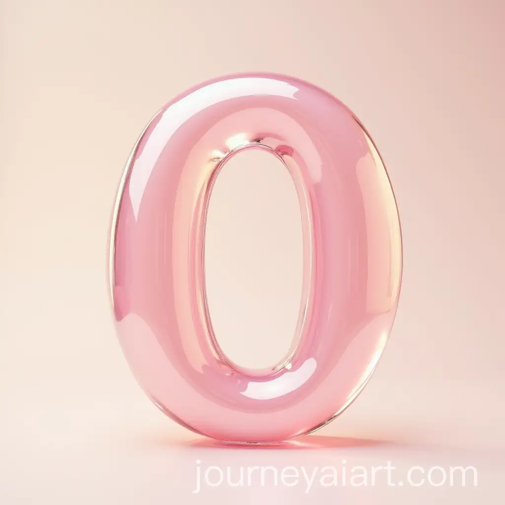 Retro-Translucent-Letter-O-Sculpted-from-JellyLike-Gel-Floating-in-Air