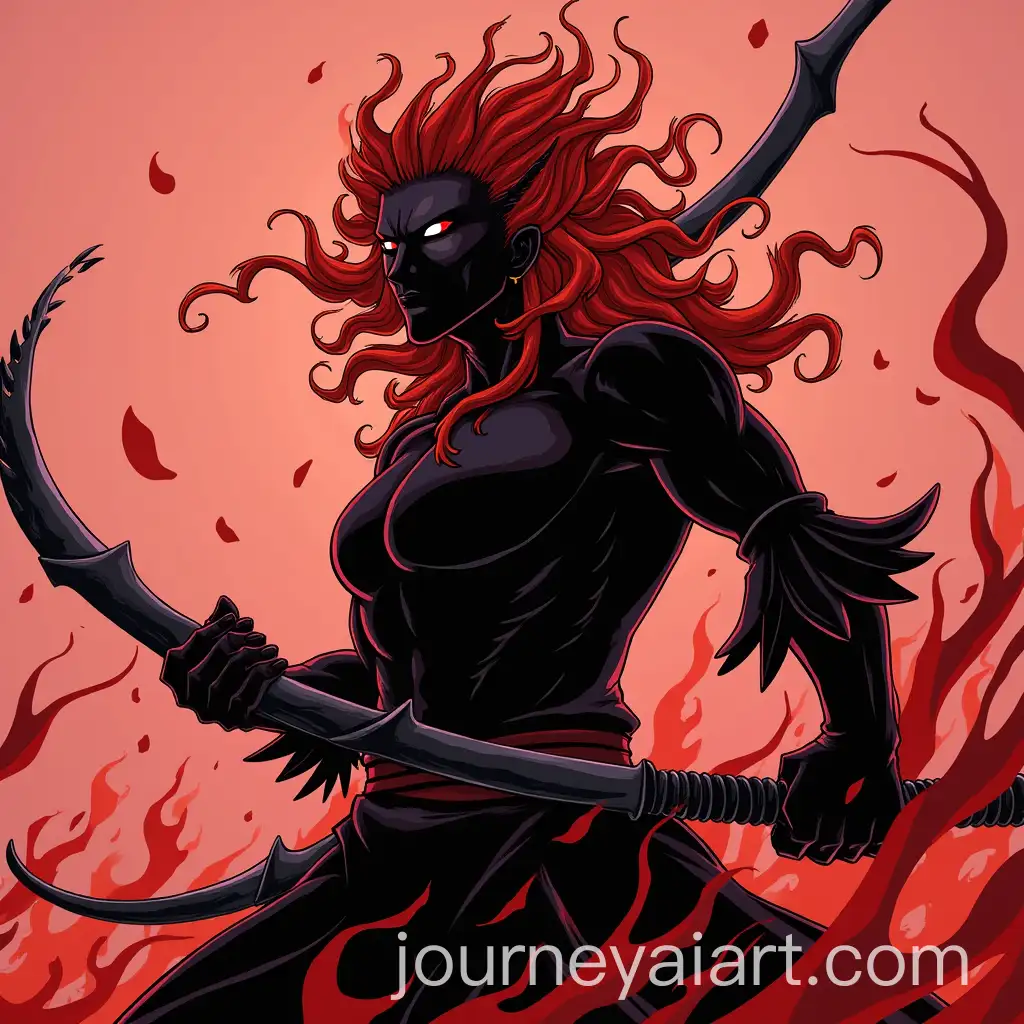 Intense-Anime-Character-in-Red-and-Black-Preparing-for-Battle