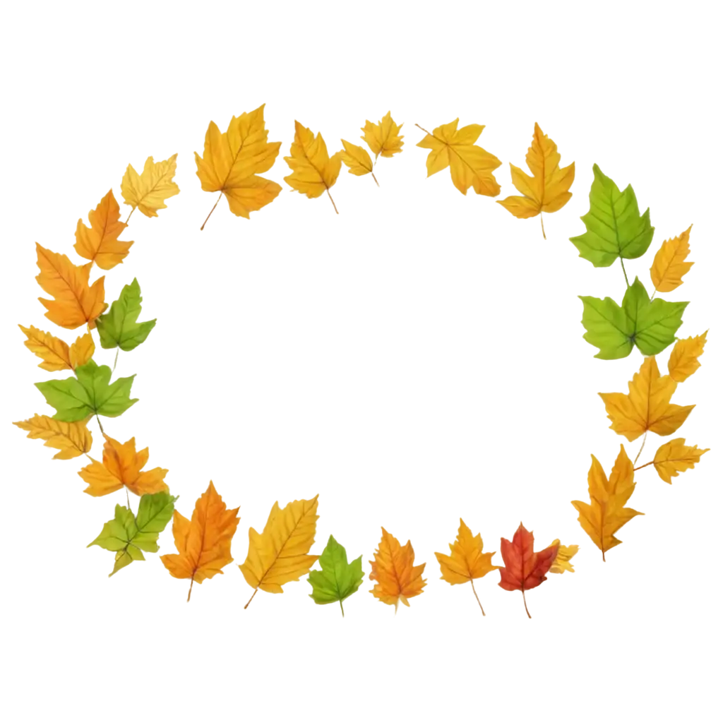 Leaves-Frame-PNG-HighQuality-Transparent-Image-for-Creative-Projects