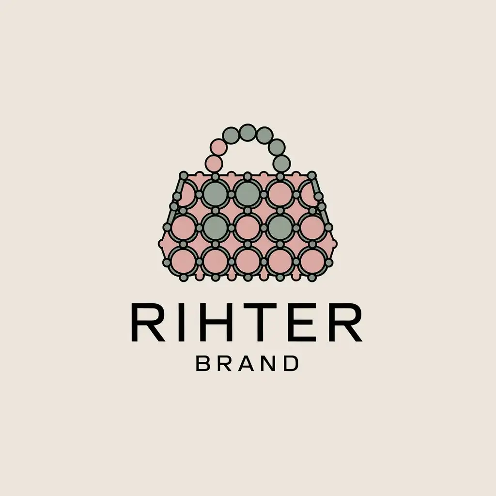 LOGO-Design-for-Rihterbrand-Beaded-Bags-Symbol-with-Elegant-Style