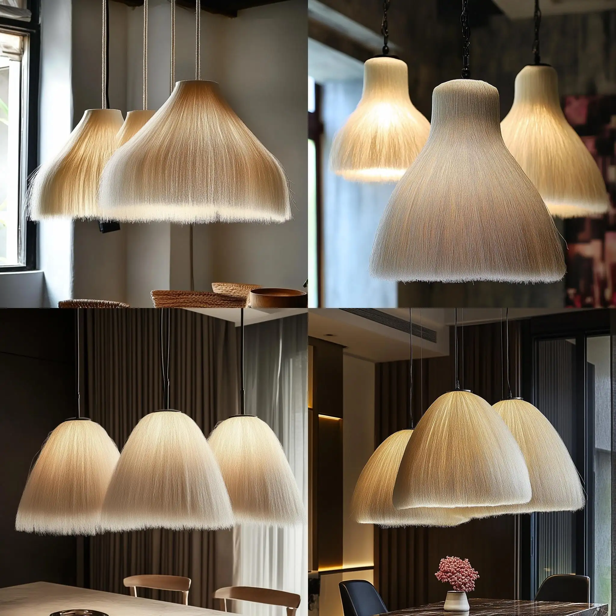 Modern-Mediterranean-Dining-with-Textile-Lamps