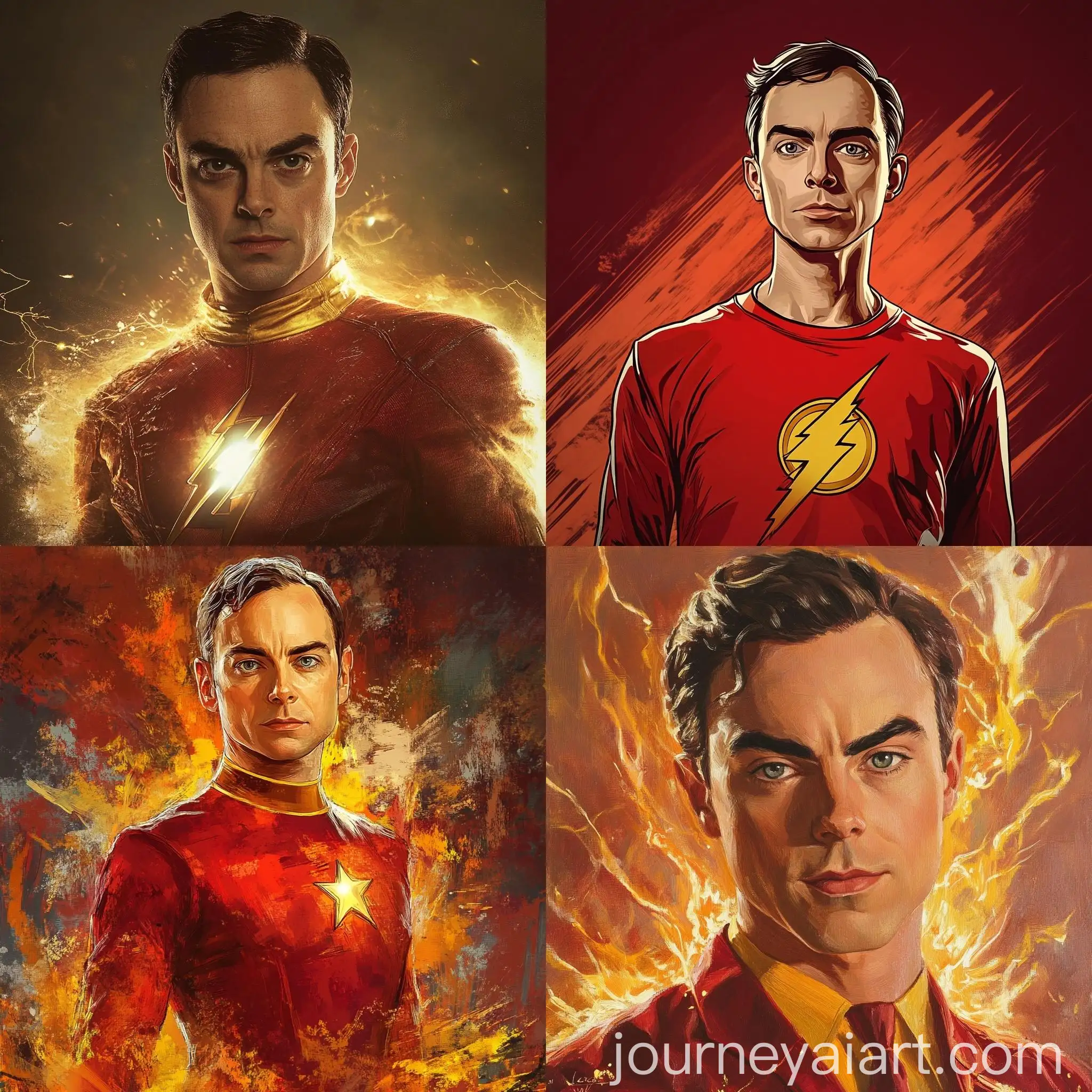 Scientist-Sheldon-Cooper-Flashing-in-HighTech-Lab-Environment