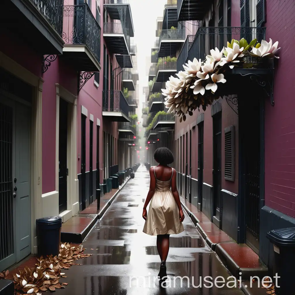 Late Night Alley Shortcut in New Orleans