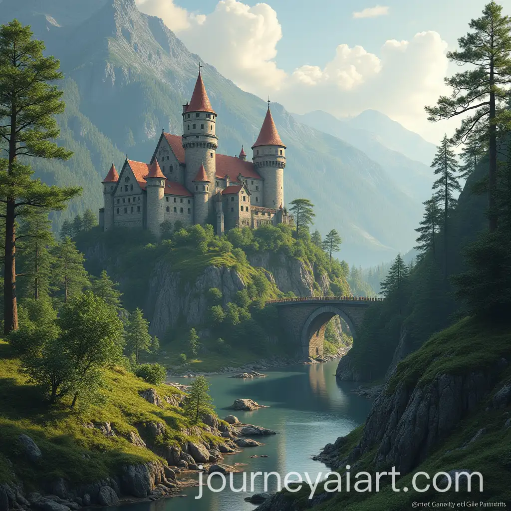 Medieval-Fantasy-Landscape-with-Majestic-Castles-and-Enchanted-Nature