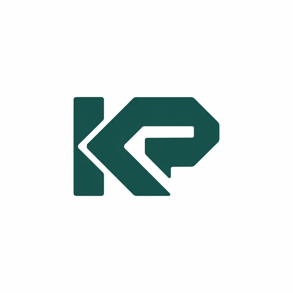 LOGO Design for KP Modern and Minimalist Initials for Construction Industry