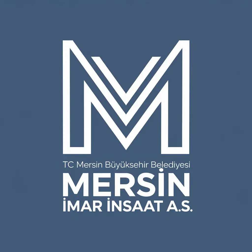 LOGO Design for TC Mersin Byksehir Belediyesi Modern Vector with Clear Background and Text Emphasis