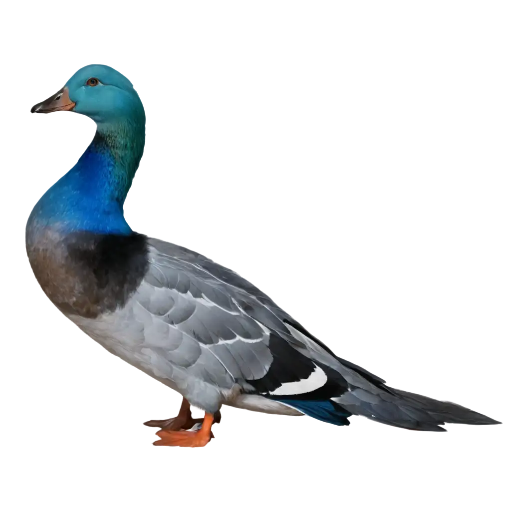 Discover-the-Vibrant-World-of-a-Blue-Duck-in-HighQuality-PNG-Format