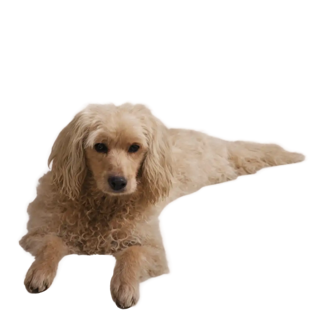 PNG-Image-of-a-Dog-Lying-on-a-Bed-HighQuality-Clear-Format-for-Various-Uses