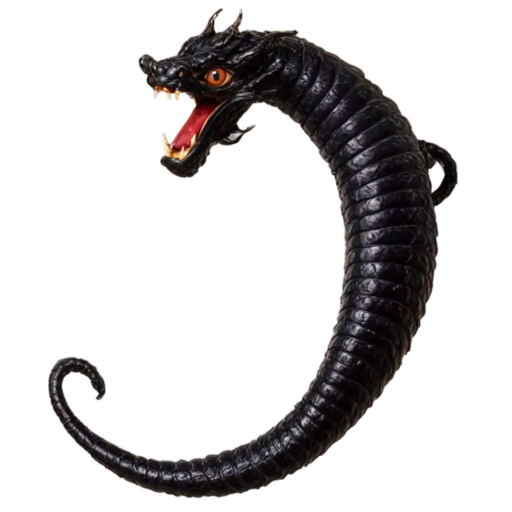 Black-Naga-PNG-Image-HighQuality-Design-for-Fantasy-and-Mythology-Enthusiasts