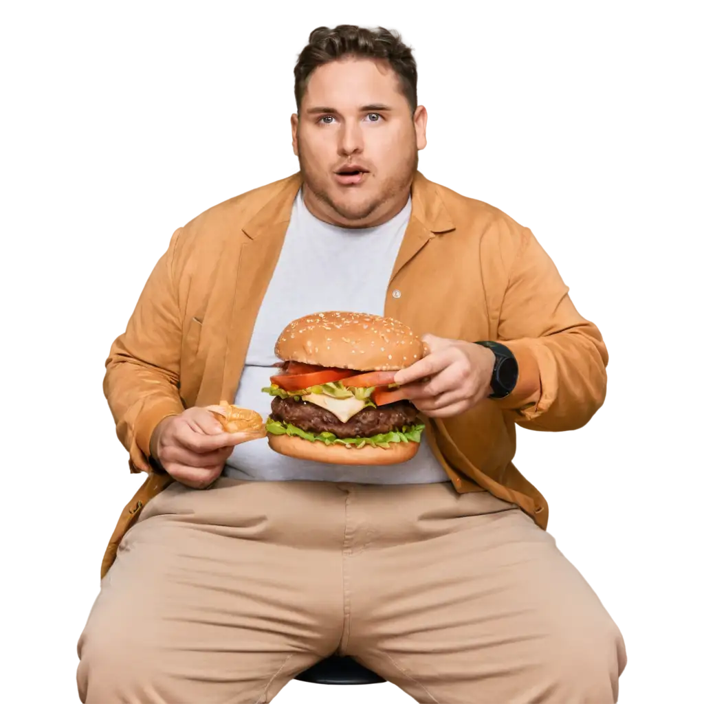 Fat-Man-Eating-a-Burger-PNG-Image-for-HighQuality-Web-Use