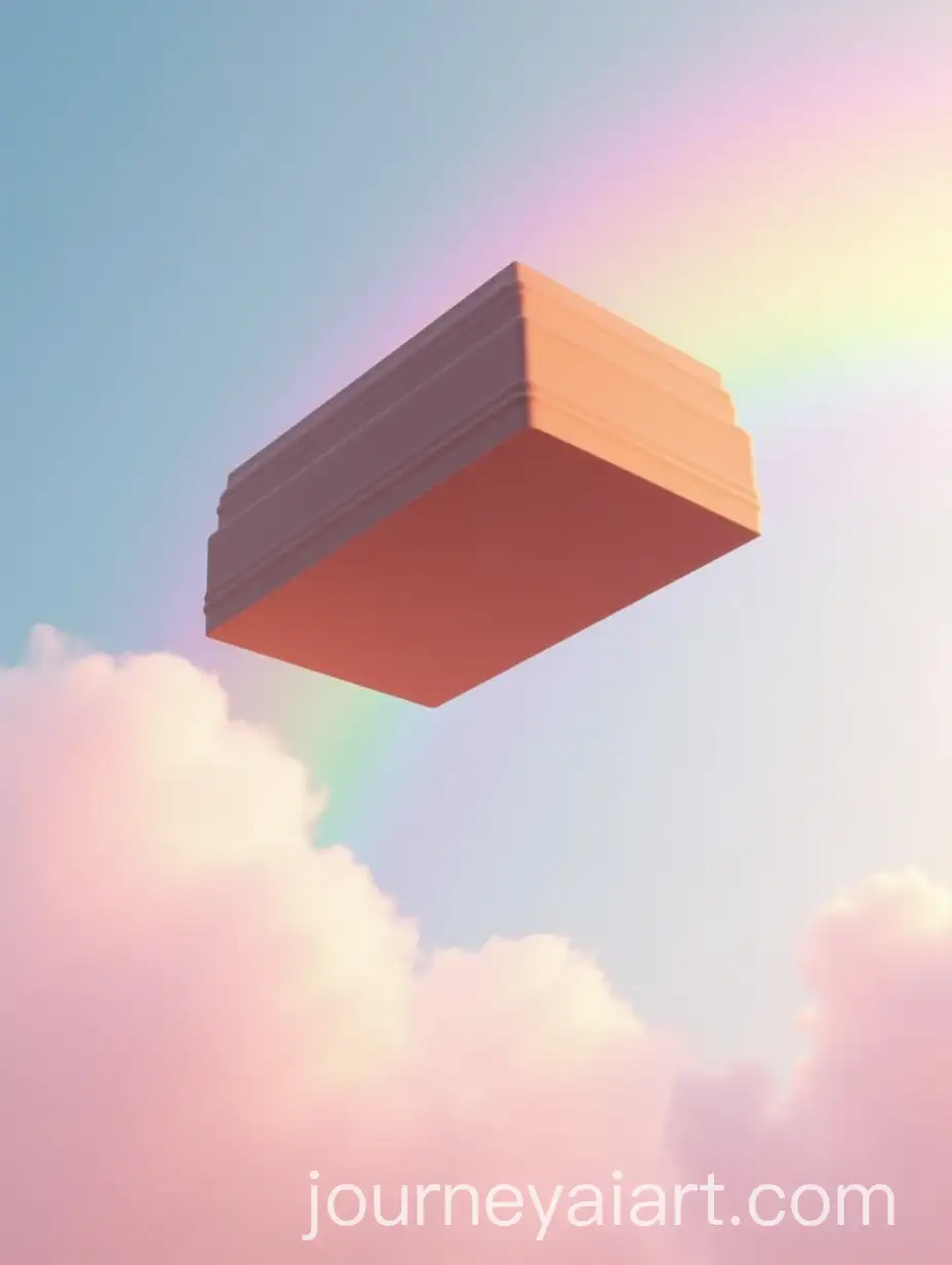 Giant-Floating-Chocolate-Block-in-a-Whimsical-Rainbow-Sky-with-Y2K-Aesthetic