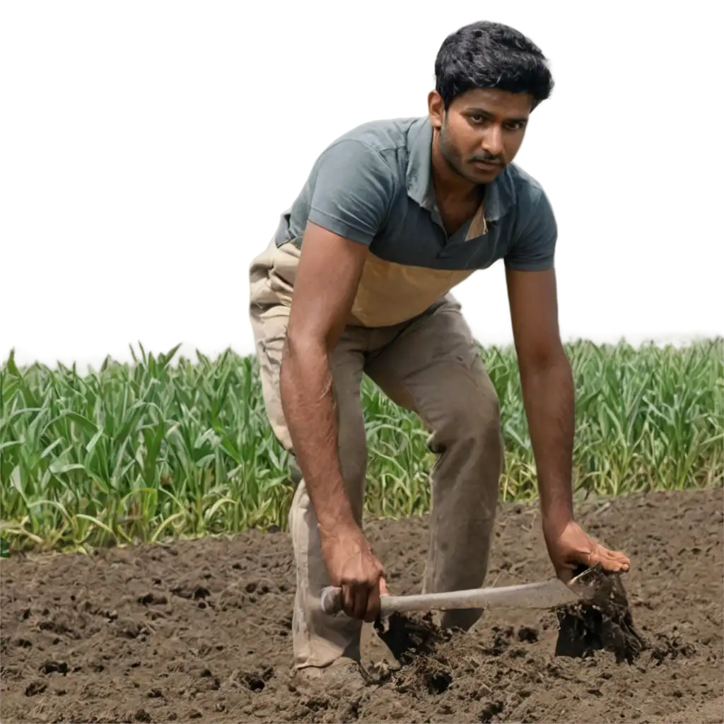 Indian-Man-Ploughing-a-Field-PNG-Image-High-Quality-Agricultural-Scene-for-Web-Use