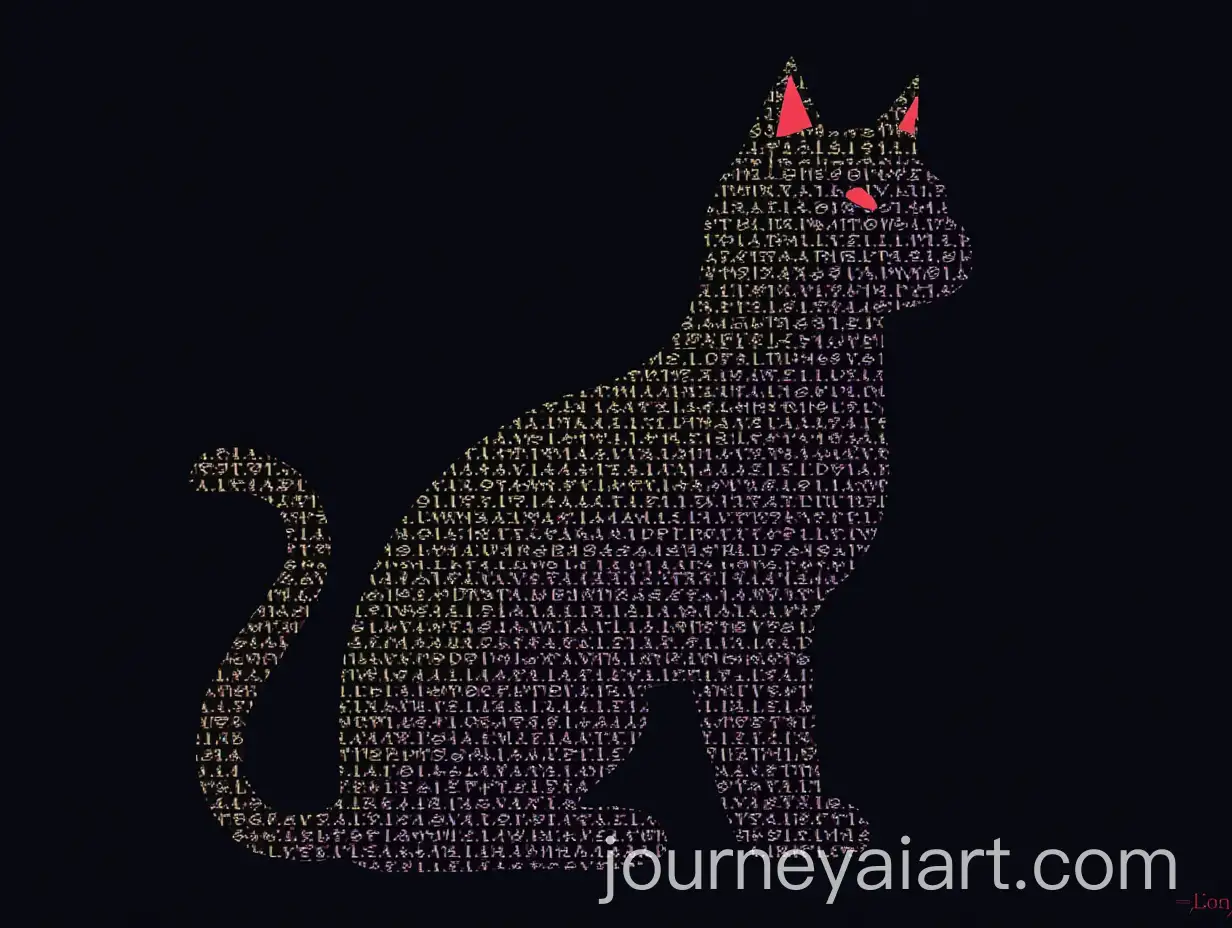 Creative-ASCII-Code-Art-of-a-Cat