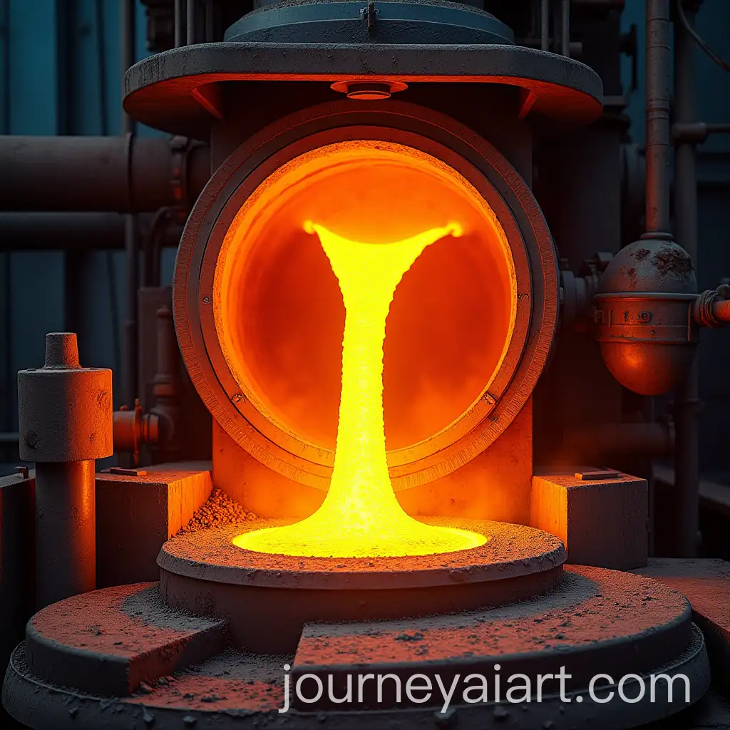Glass-Furnace-Simulation-with-Molten-Glass-Raw-Materials-and-Glass-Products