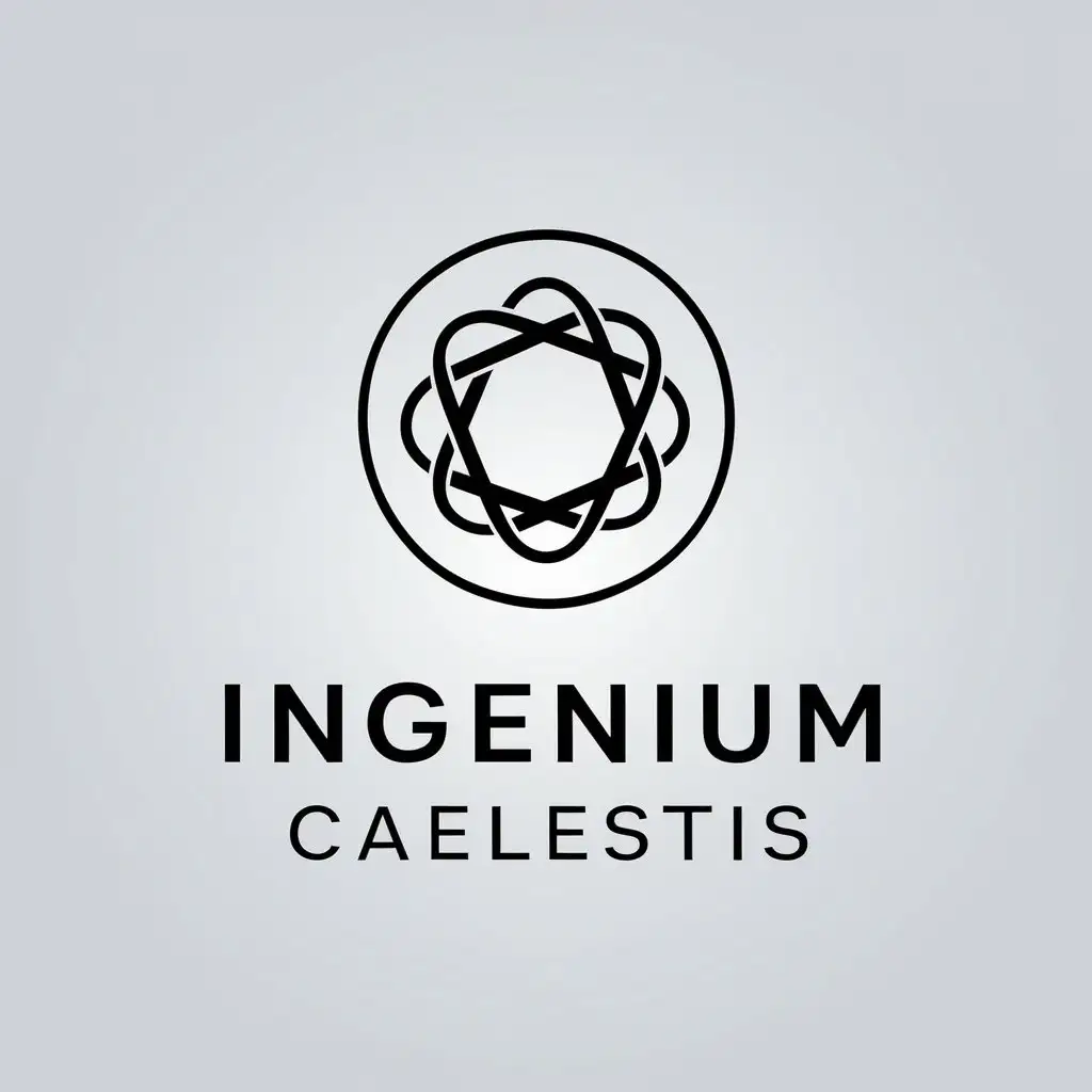 LOGO Design for Ingenium Caelestis Infinite Symbol on Clear Background