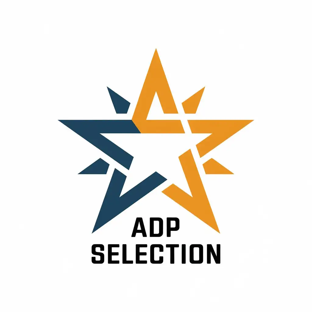 LOGO Design for ADP Selection Star Symbol with Modern and Clean Style