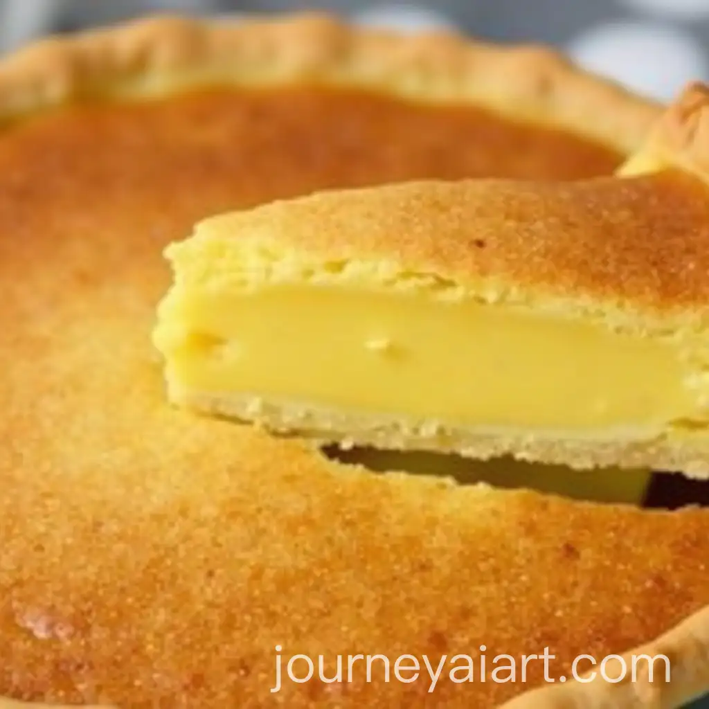 Golden-Custard-Pie-Slice-with-Flaky-Crust-and-Crispy-Top-Layer
