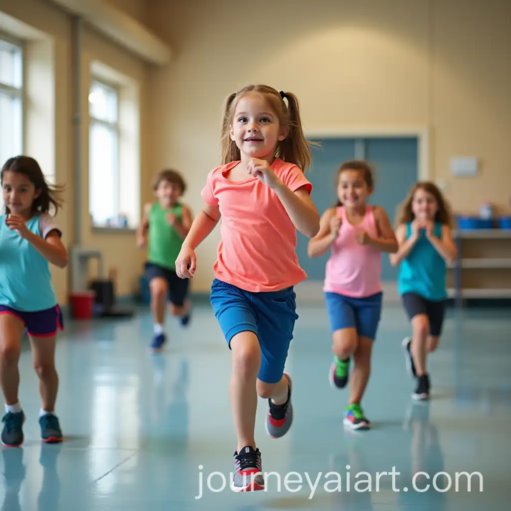 Children-Doing-Fitness-Exercises-in-a-Hall