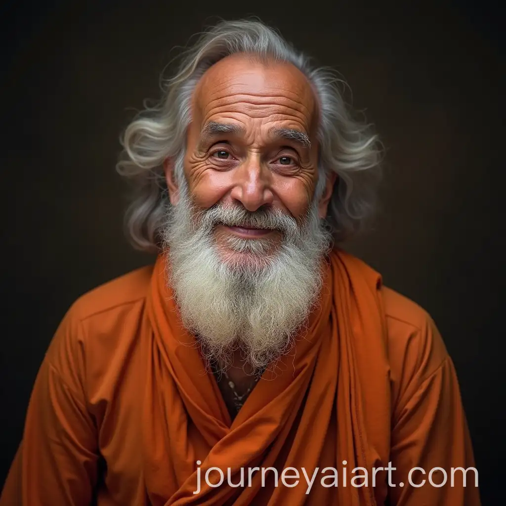 Smiling-Ayurvedic-Saint-in-Traditional-Attire-Portrait