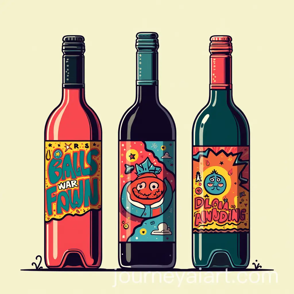 Vibrant-and-Funky-Wine-Labels-for-a-Young-Audience