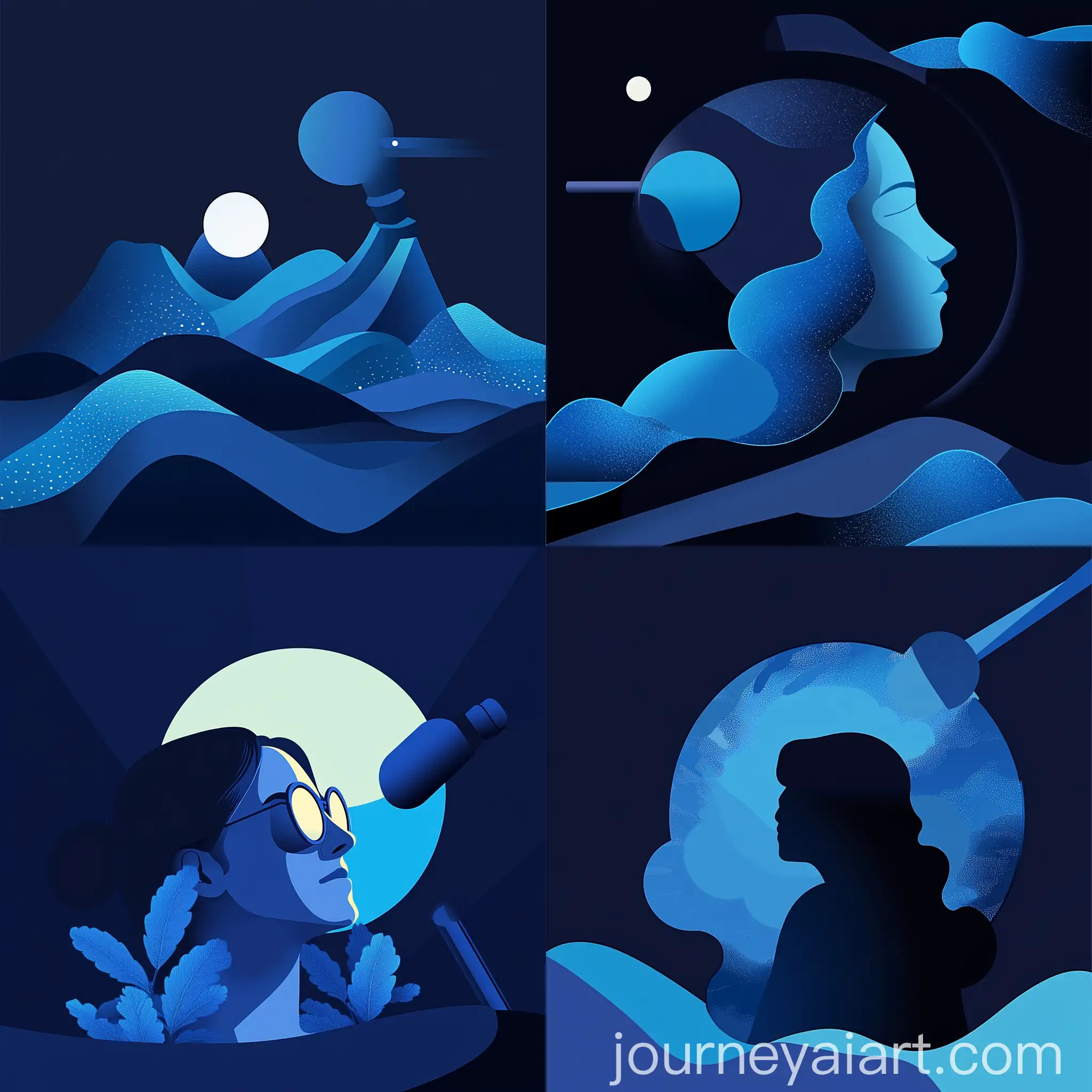 Professional-Atmosphere-Vector-Illustration-in-Shades-of-Blue-with-White-Accents
