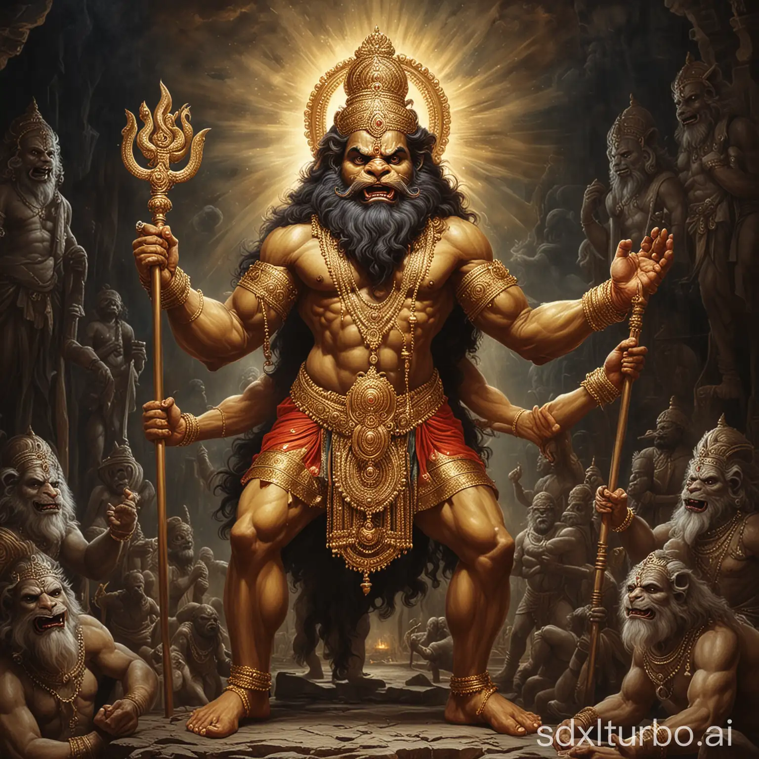 Divine-Lord-Narasimha-Avatar-in-Majestic-Form