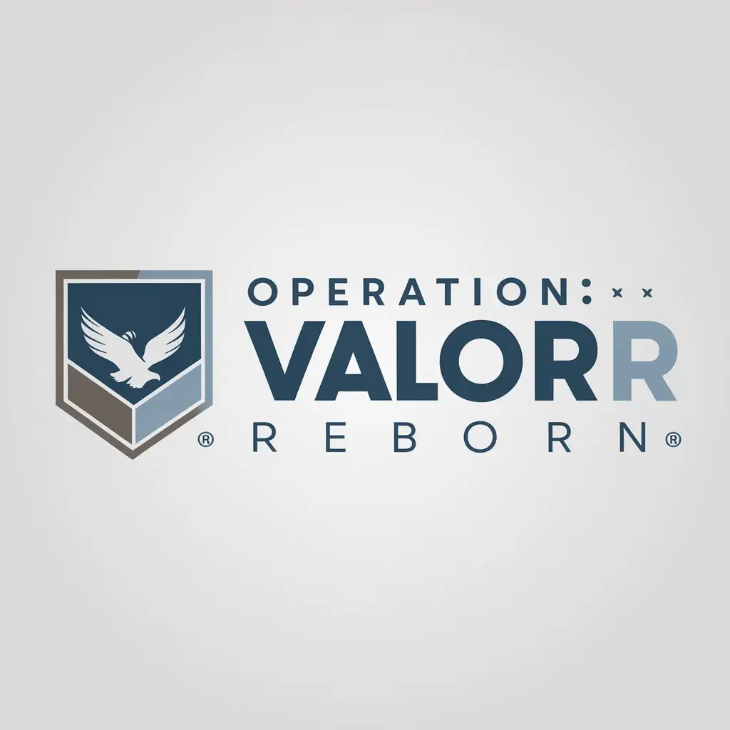 LOGO Design for Operation Valor Reborn MilitaryInspired with Courage and Transformation Theme