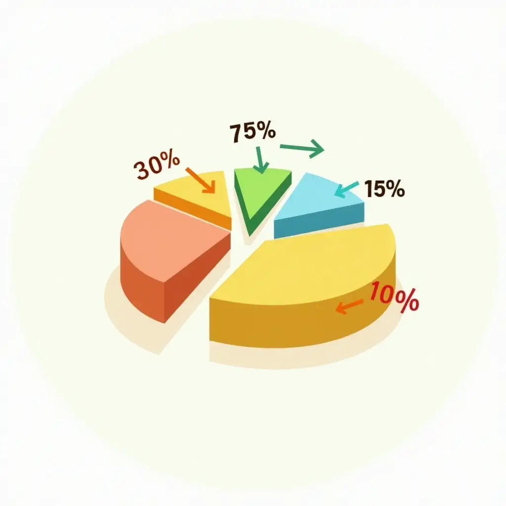 insightful Market Analysis Product Comparison 75% Consumer Advantages 30% Market Trends 20% Competitive Edge 15% i need pie chart image for monk fruit startup