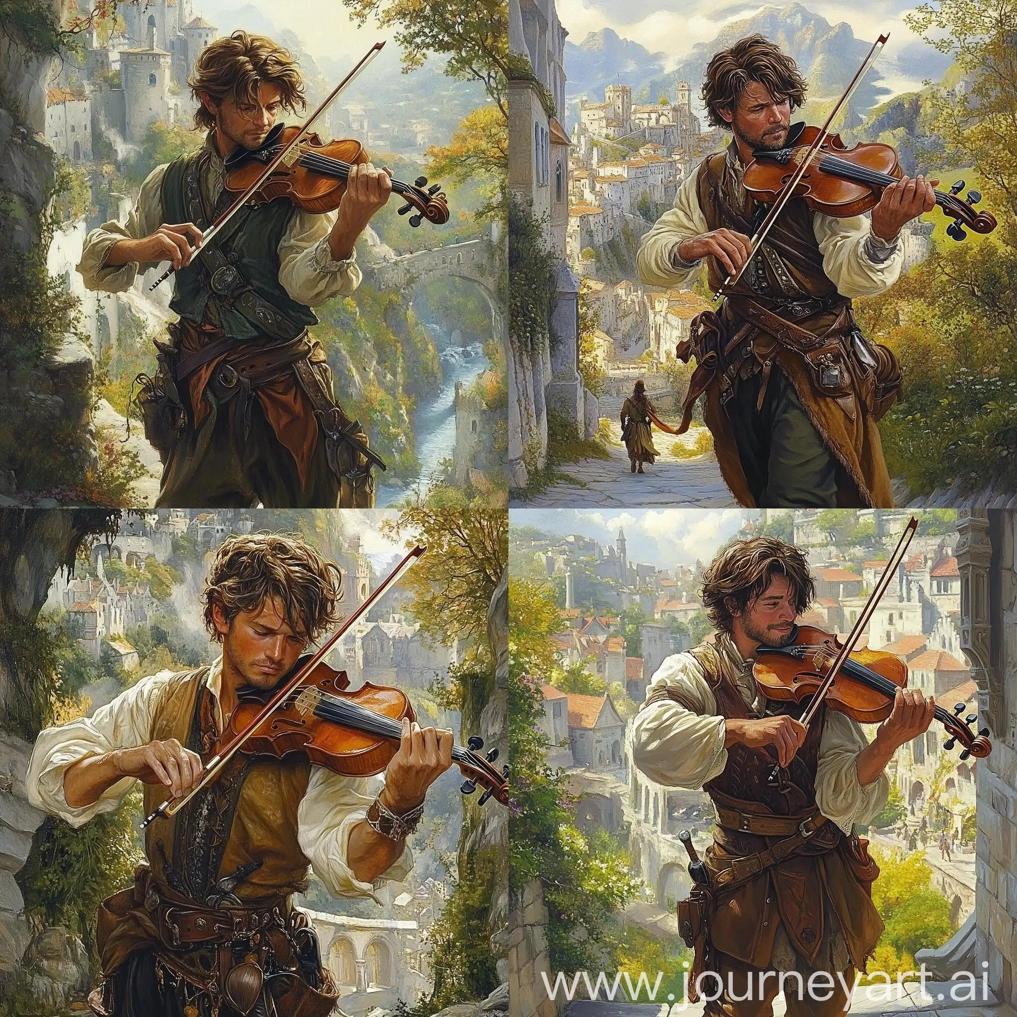 Fantasy-Adventurer-Bard-Playing-Violin-with-Rapier-Ready