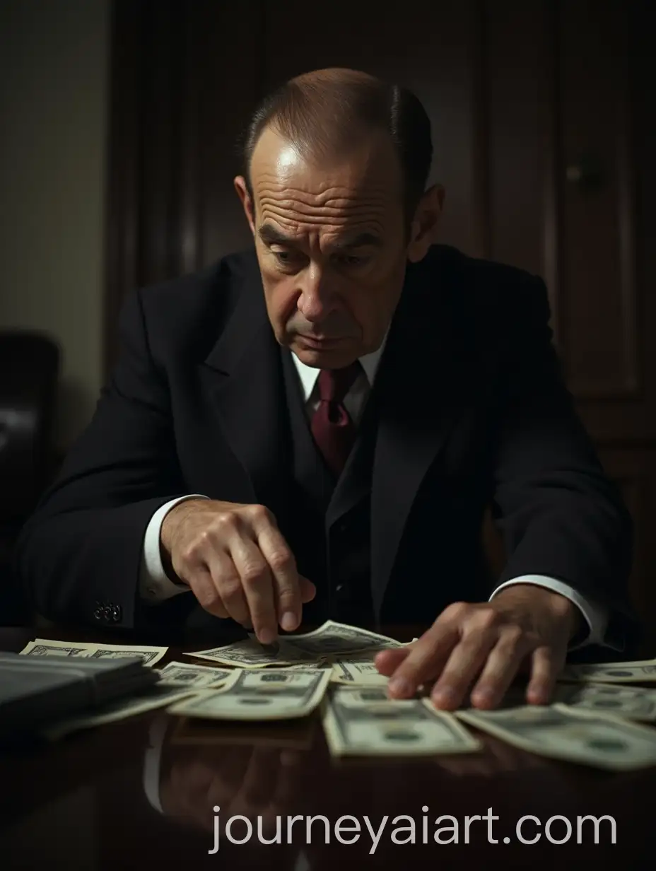 Oskar-Schindler-Negotiating-with-Nazi-Officials-in-a-Dimly-Lit-Office