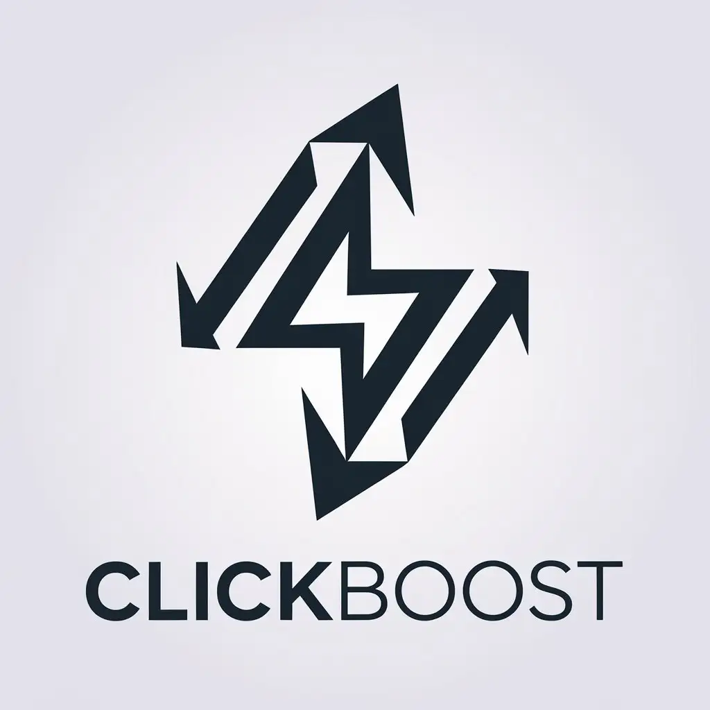 LOGO Design for Clickboost Vector Ads Symbol with Modern Technology Theme