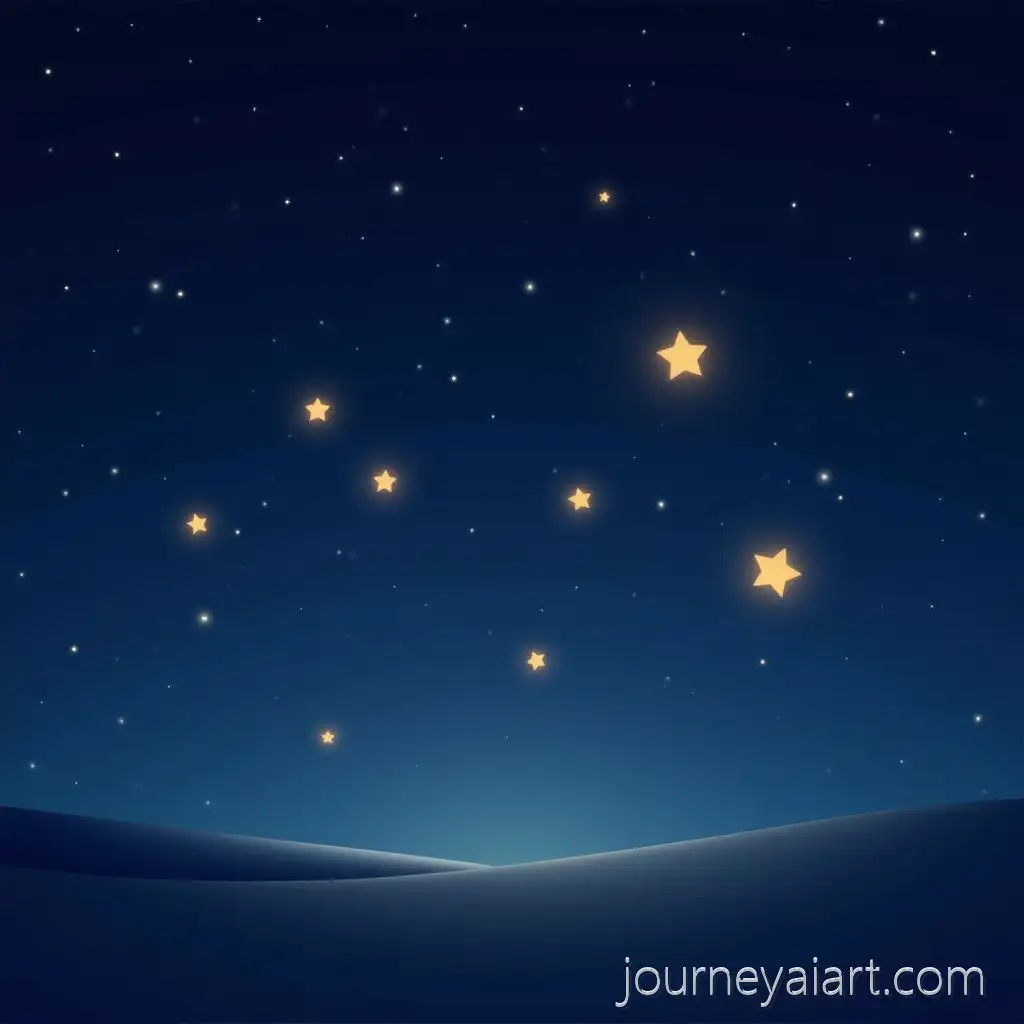 Night-Sky-with-8-Twinkling-Stars-in-Pixar-3D-night-sky3D-Pixar-Style-for-Kids