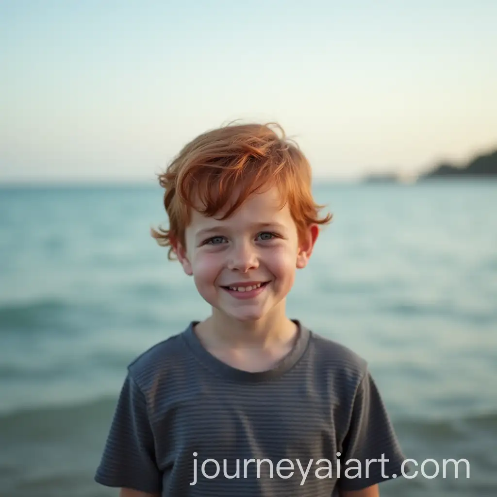 Redheaded-Boy-Gazing-at-the-Ocean