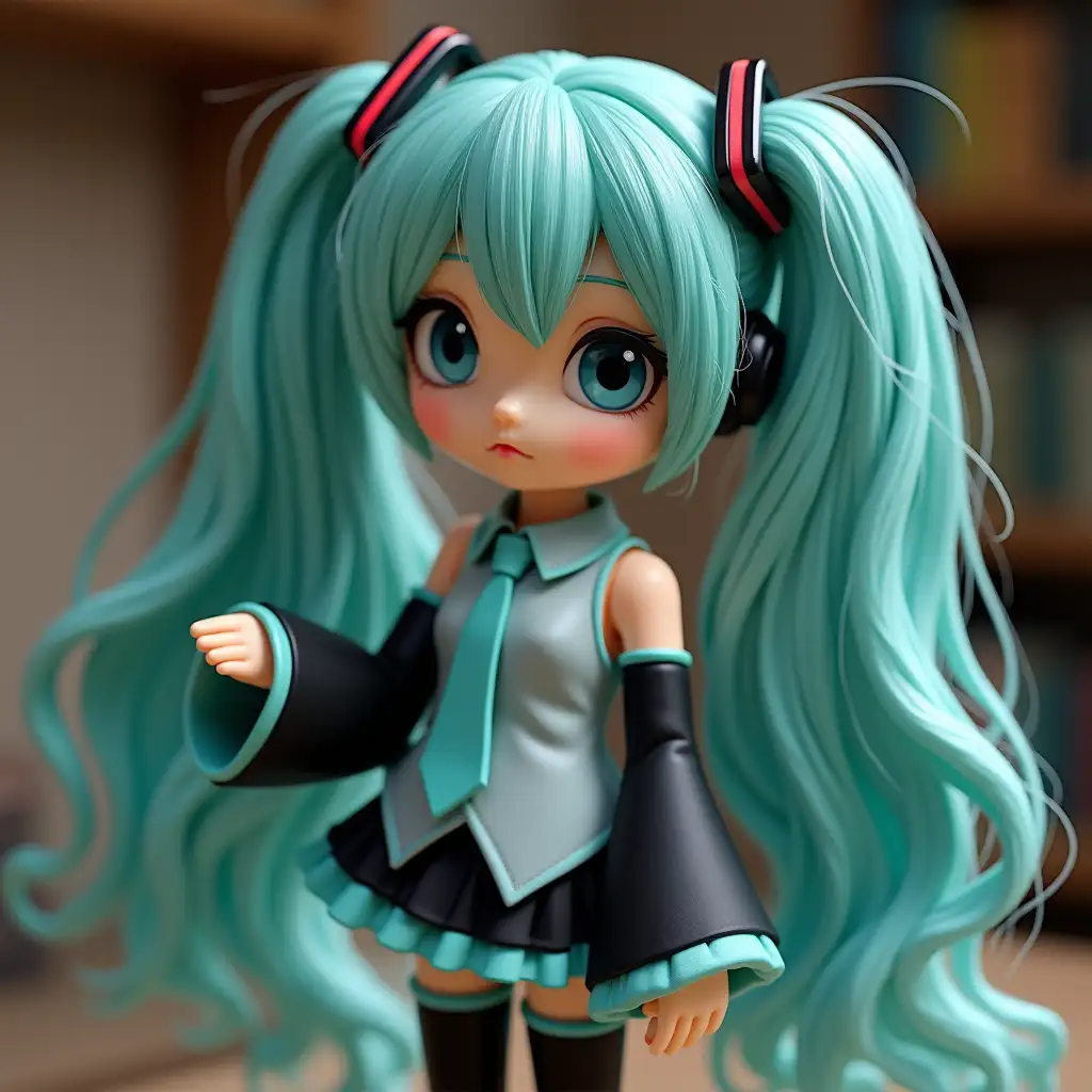 Hatsune Miku puppet play stop motion