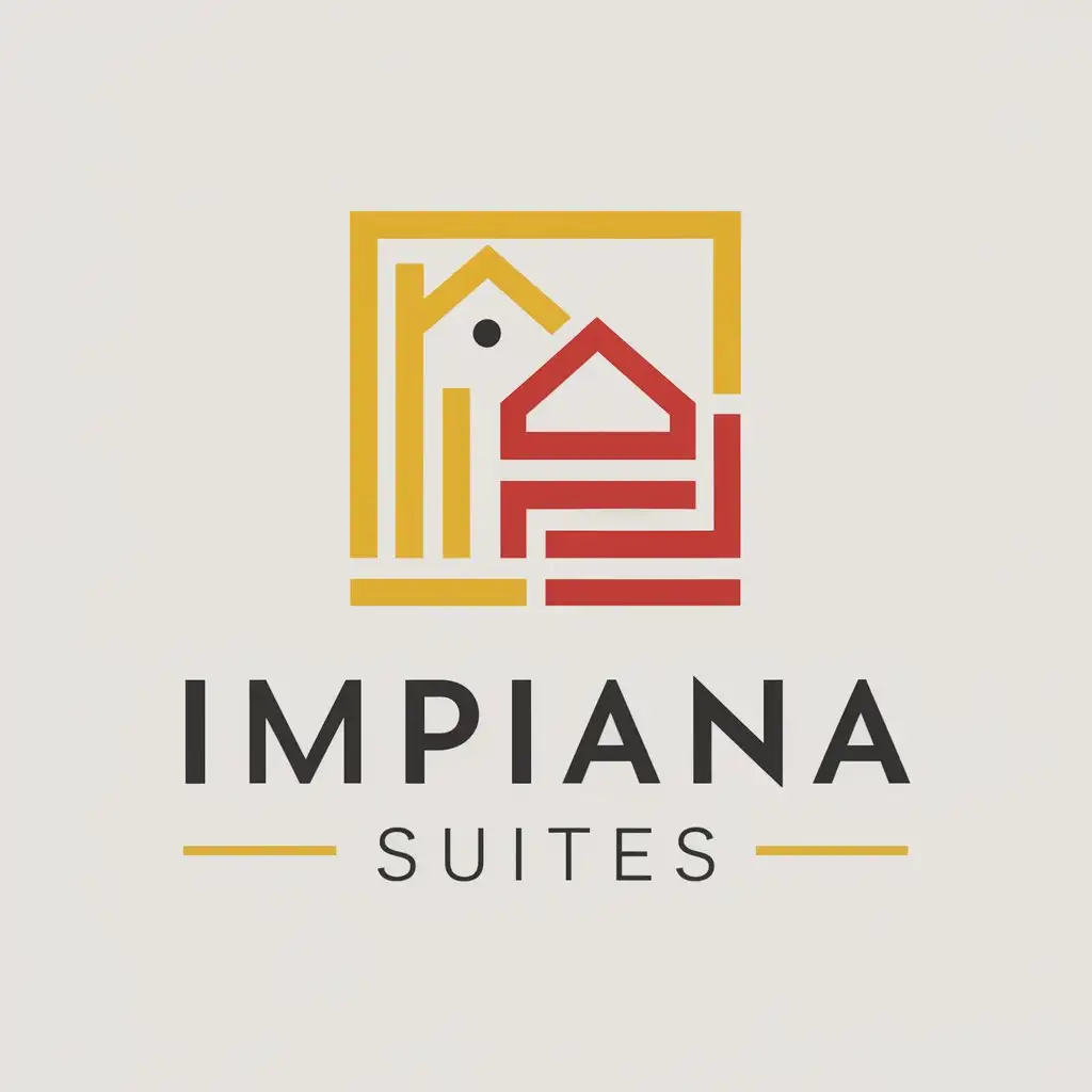 LOGO-Design-for-Impiana-Suites-Homestay-and-Travel-Concept-with-Yellow-and-Red-Minimalistic-Style