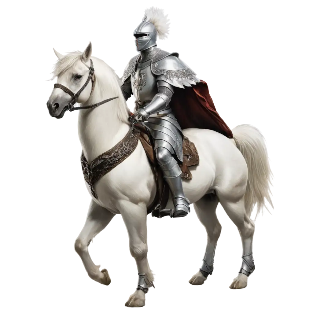 Knight-Riding-a-White-Rooster-with-Silver-Feathers-PNG-Image-Mythical-Fantasy-Art